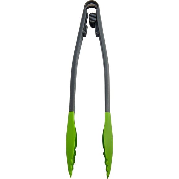 Farberware Colourworks Nylon Tong Bright Green 12" Silicone Tips, Heat-Resistant - Picture 2 of 3